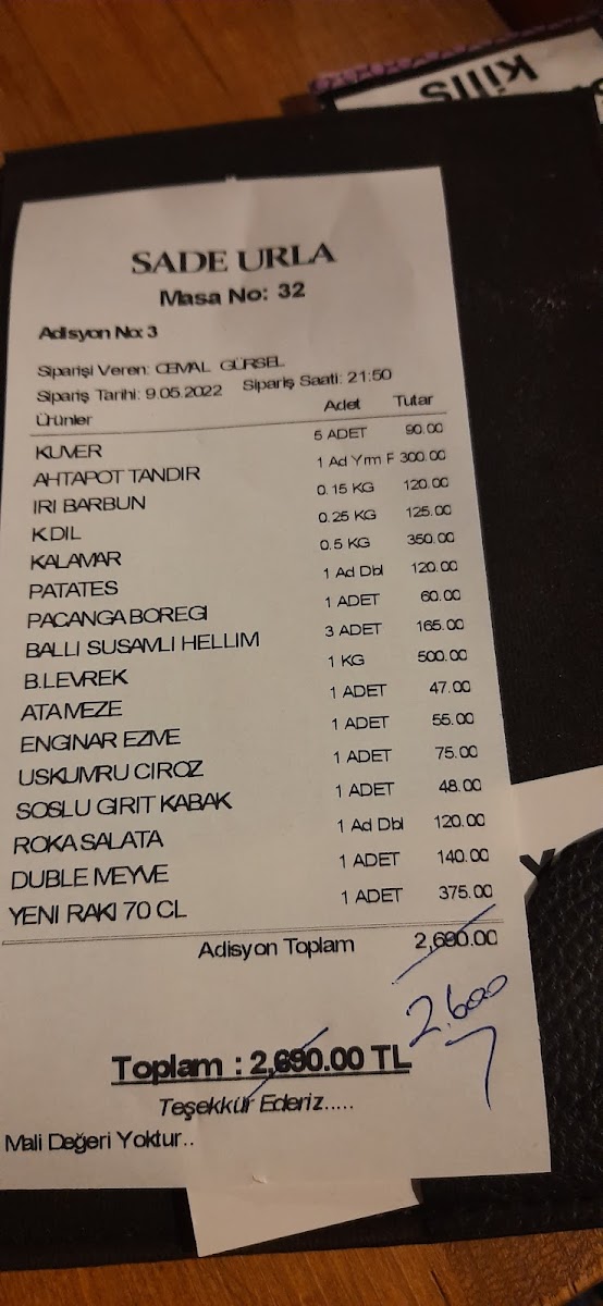 Menu Sade Urla-5